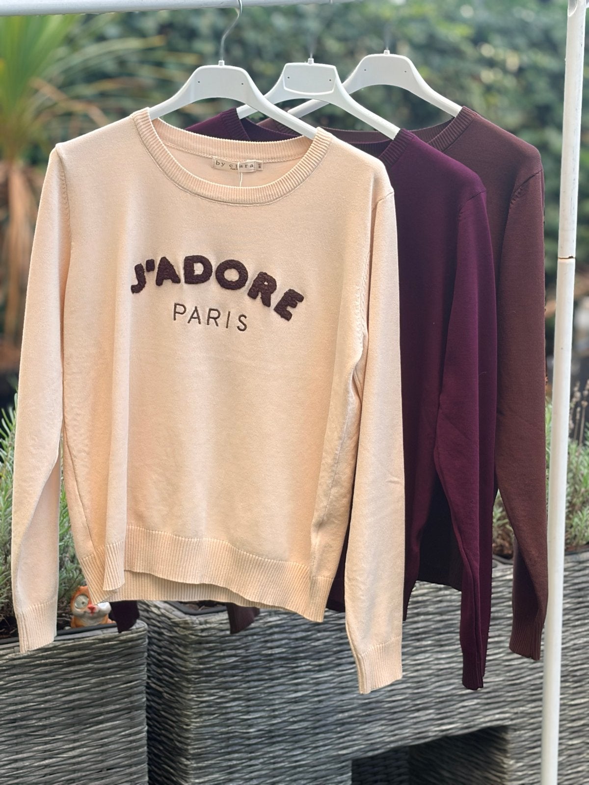 J'ADORE PARIS Trui - Diverse Kleuren, Kleding | Dames, Ophalen of Verzenden, Nieuw, Maat 38/40 (M), Beige