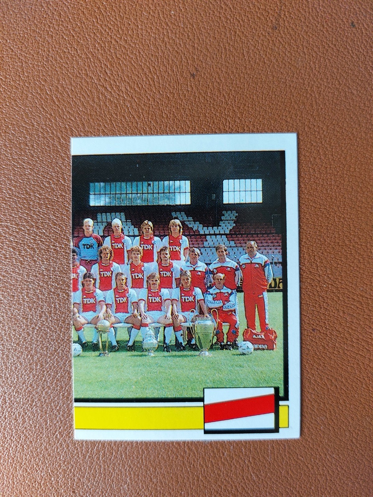 panini ajax voetbal 88 plaatje 1988 half teamplaatje, Verzamelen, Verzenden, Zo goed als nieuw, Ajax, Poster, Plaatje of Sticker
