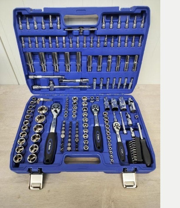 Doppenset ratelset 171 dlg 72 tands. F-tools. Nieuw!!, Auto diversen, Ophalen