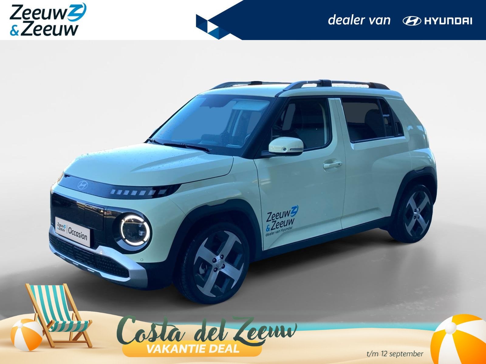 Hyundai INSTER Evolve Sky 49 kWh | Schuif- kanteldak | Navi, Auto's, Hyundai, Stof, 116 pk, 39 min, SUV of Terreinwagen