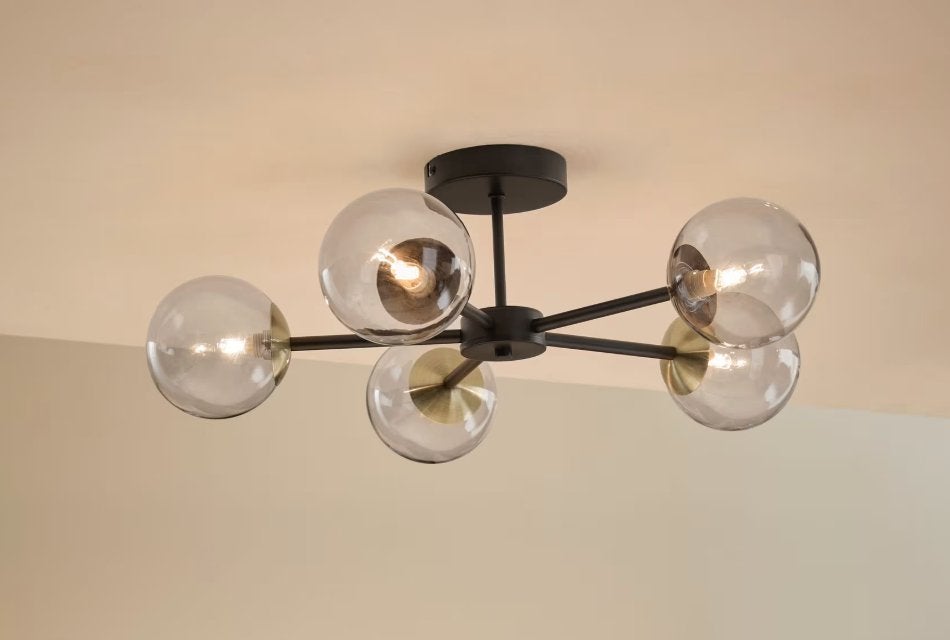 Design Lamp – Moderne Eyecatcher, Huis en Inrichting, Lampen | Hanglampen, Ophalen, Glas, Minder dan 50 cm, Hotel chique