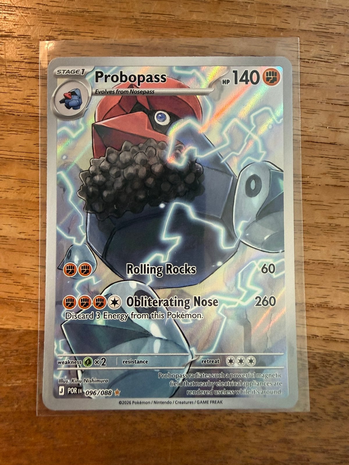Pokemon Probopass Perfect Order 96, Ophalen of Verzenden, Nieuw, Losse kaart, Foil