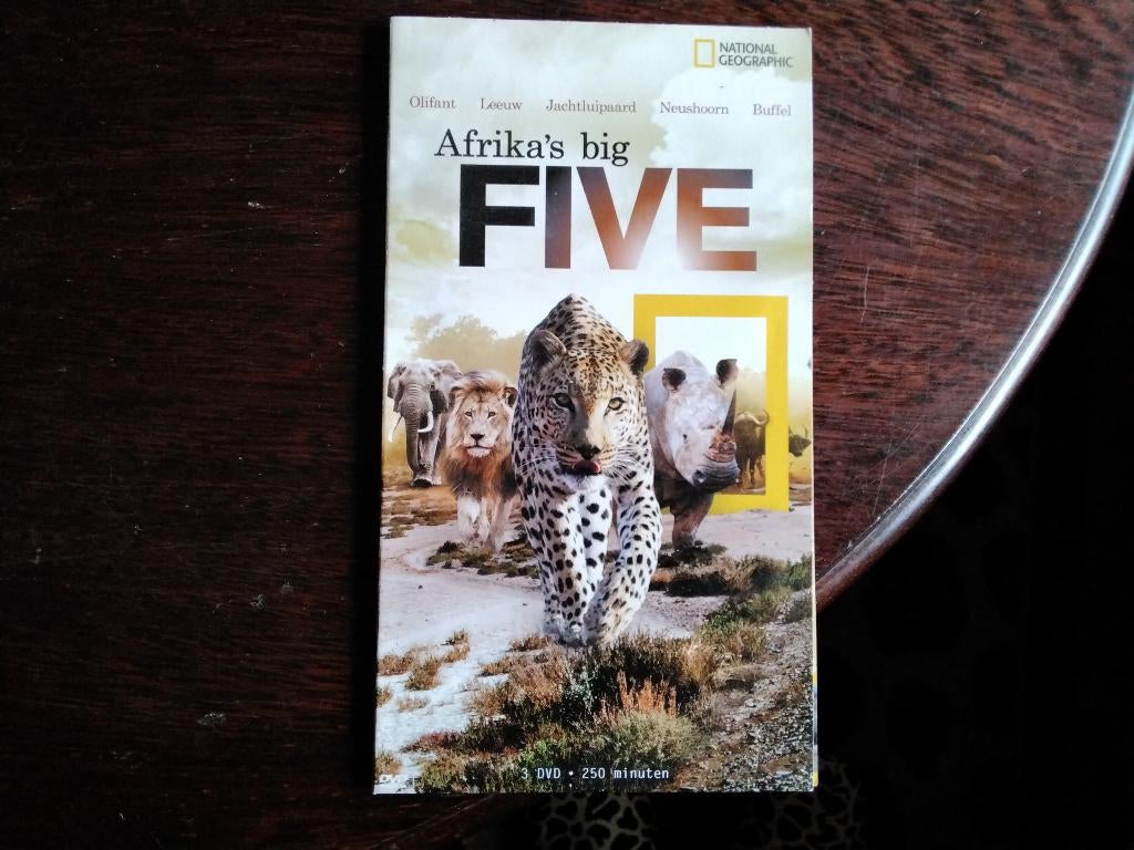 Afrika's big five compleet, 3disk, origineel, Boxset, Natuur, Ophalen of Verzenden, Zo goed als nieuw