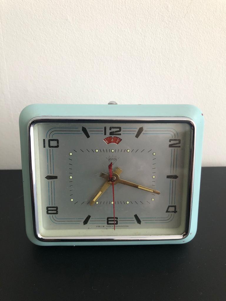 Vintage Diamond Shanghai mechanische wekker klok, Ophalen of Verzenden