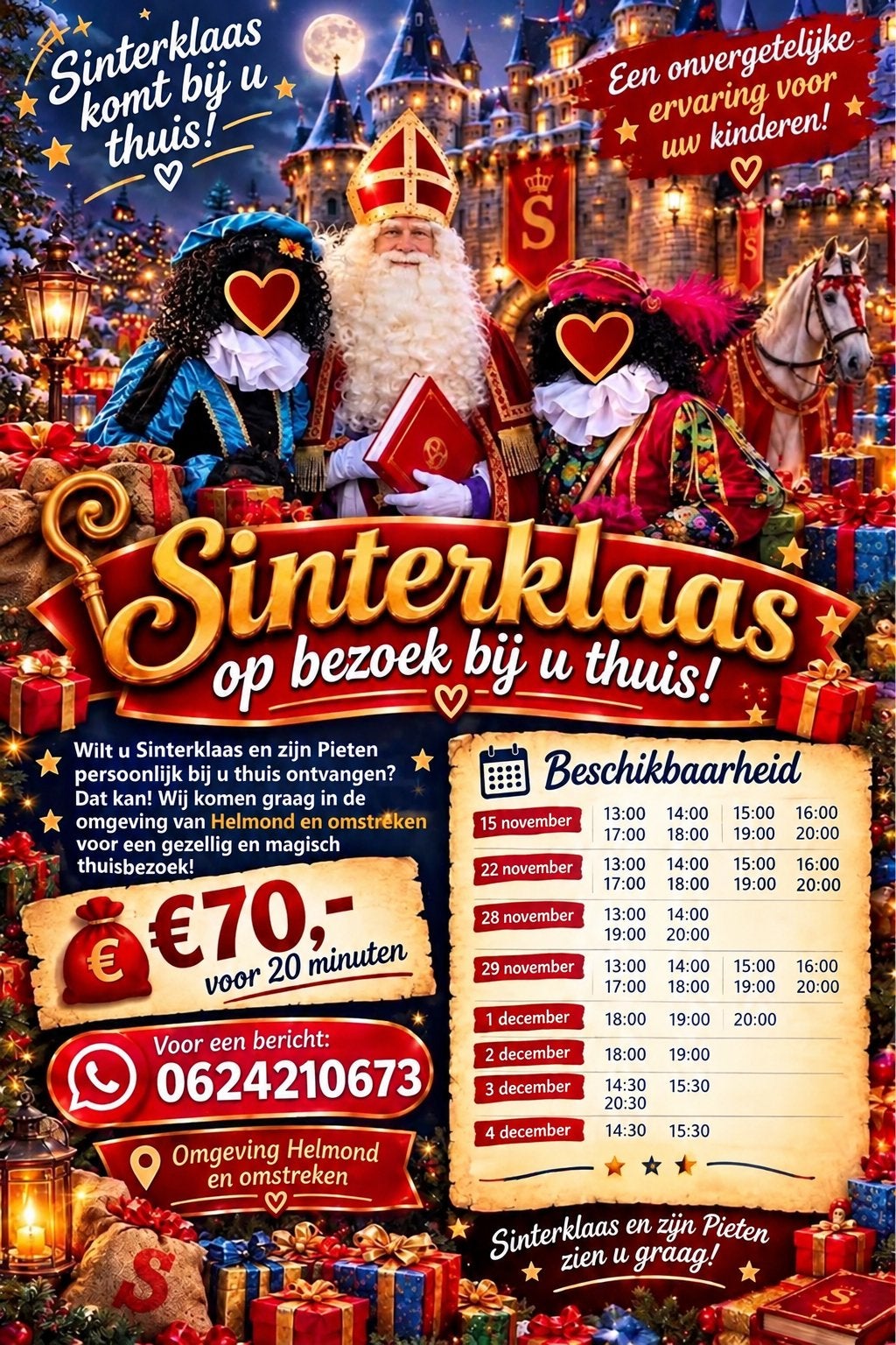 Sinterklaas bezoek, Ophalen