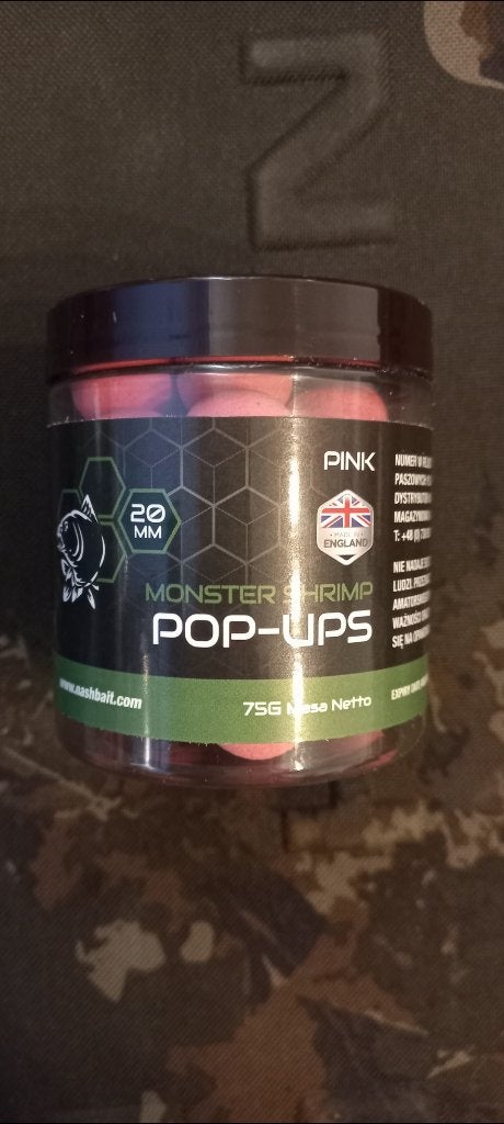 Nash monster shrimp pop ups pink 20mm 75 gram, Watersport en Boten, Hengelsport | Karpervissen, Ophalen, Nieuw, Overige typen