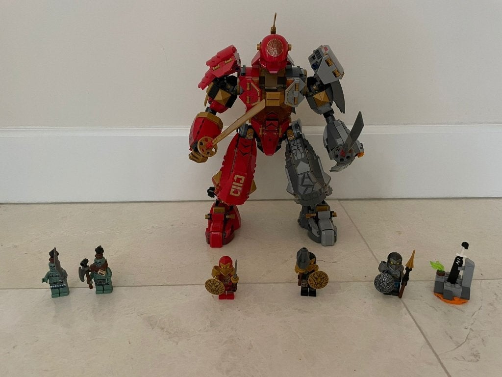Lego Ninjago 71720 Vuursteen robot, Lego, Ophalen of Verzenden, Zo goed als nieuw, Inclusief instructies