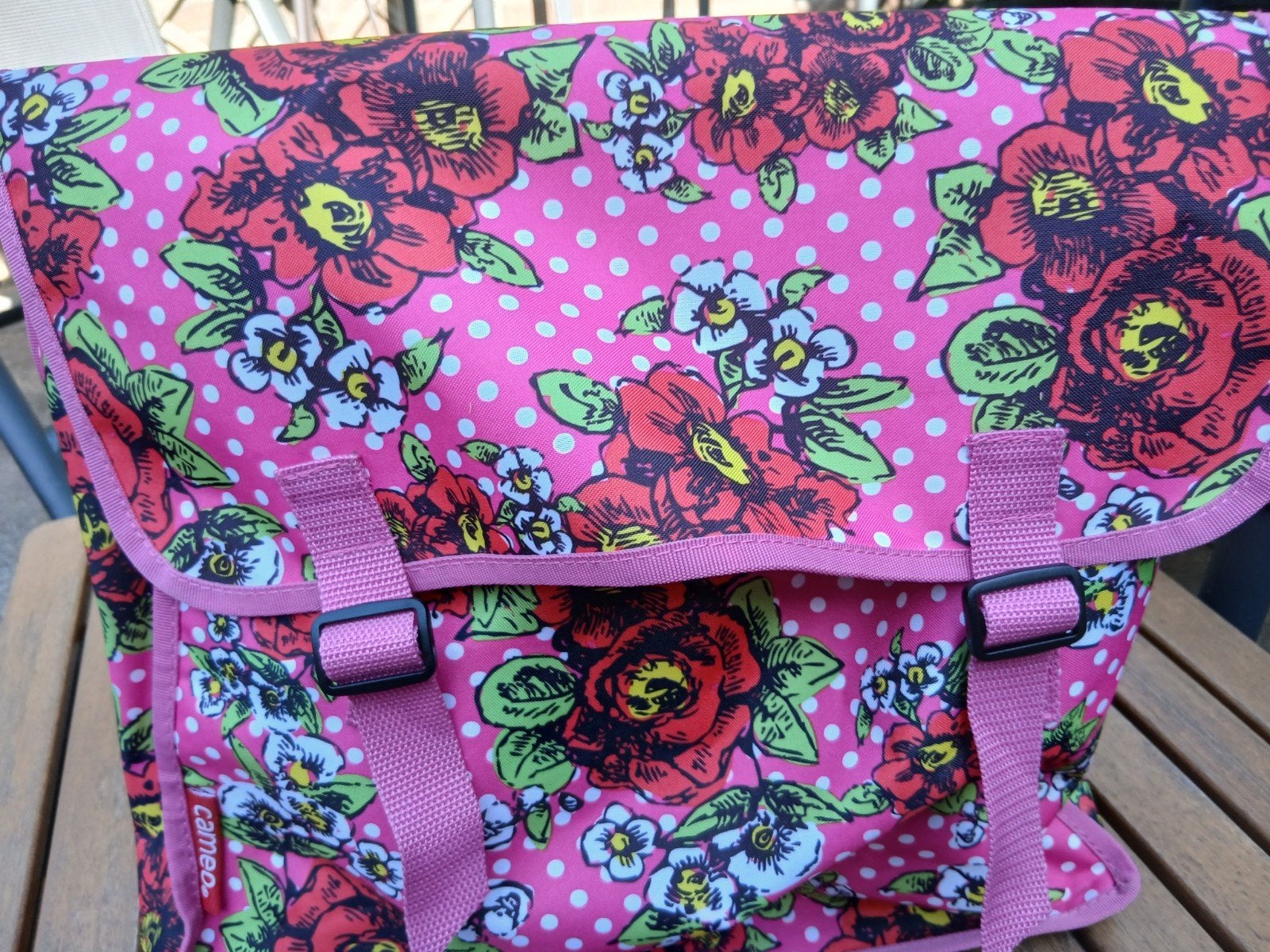 Vrolijke, roze fietstas, Ophalen of Verzenden, Zo goed als nieuw