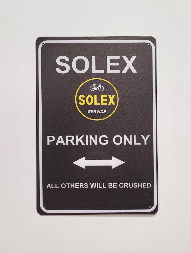 Solex parking only reclamebord van metaal wandbord decoratie, Reclamebord, Info@deconoord.nl, Deco Noord, Nieuw