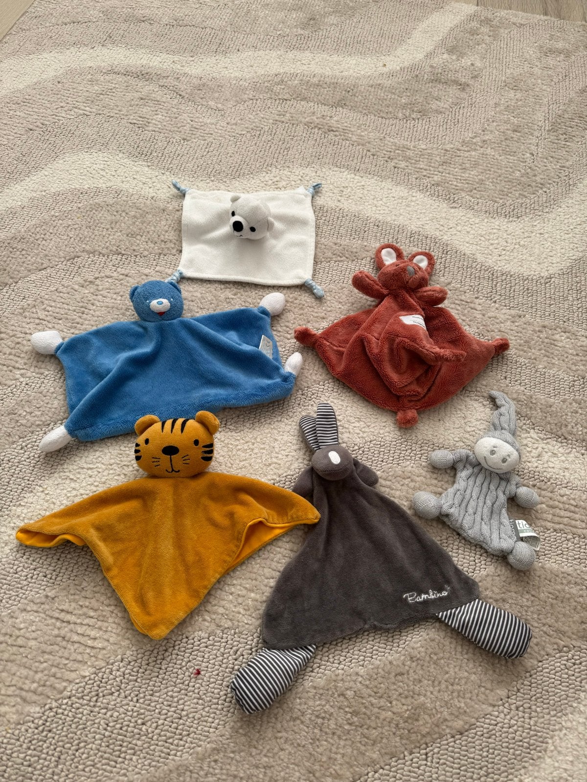 Diverse knuffeldoekjes en rammelaars voor baby's, Ophalen, Zo goed als nieuw, Overige typen