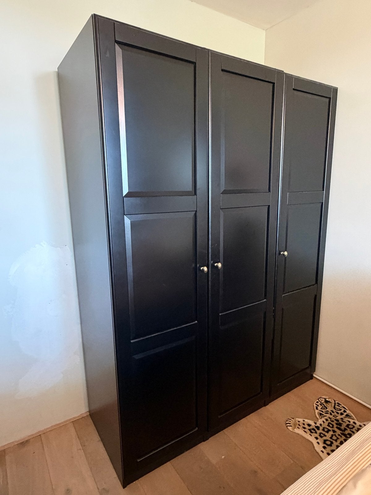 Ikea Pax Zwarte kledingkast 150cm, Ophalen, Gebruikt, 100 tot 150 cm, 200 cm of meer