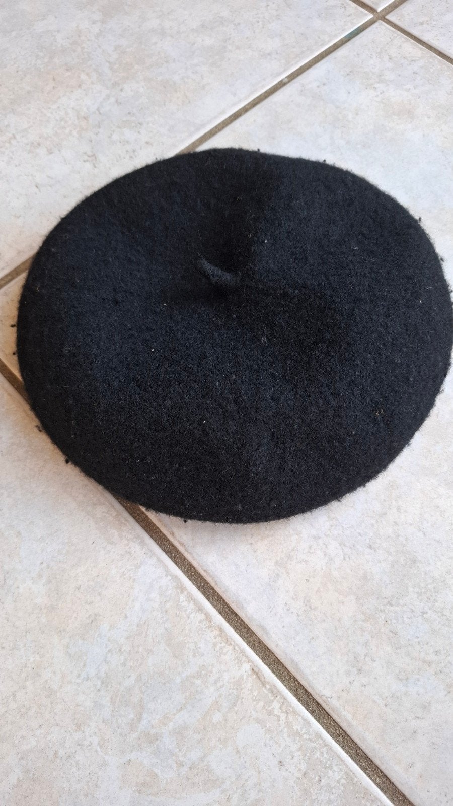 Zwarte barret, Ophalen of Verzenden, Zo goed als nieuw, One size fits all