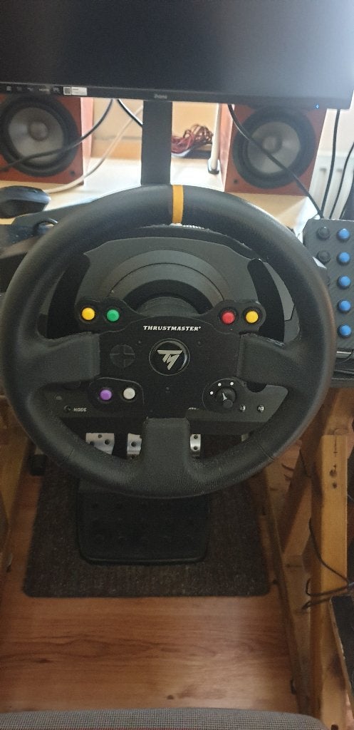 TRUSTMASTER T500 BASE MET Z.G.A.N. LEREN STUURWIEL, Ophalen of Verzenden, Zo goed als nieuw, Thrustmaster