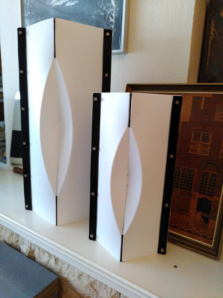 Slamp tafellamp 2 stuks Samuel Parker, Overige materialen, Gebruikt, Minimalistisch, modernistisch, Ophalen of Verzenden