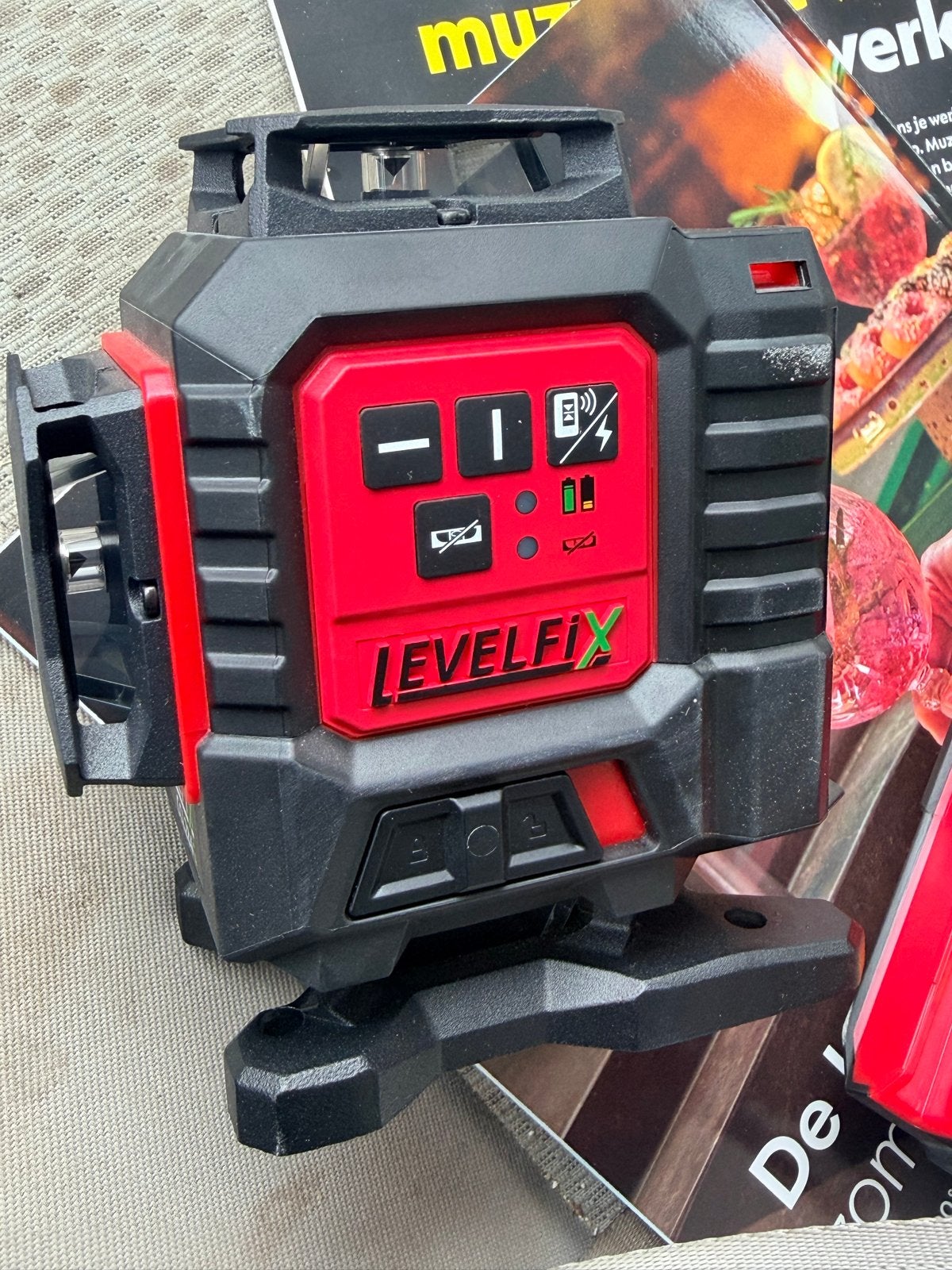 Levelfix CCL284G Groene Kruislijnlaser - Nieuwstaat, Doe-het-zelf en Verbouw, Meetapparatuur, Ophalen, Nieuw, Overige meters
