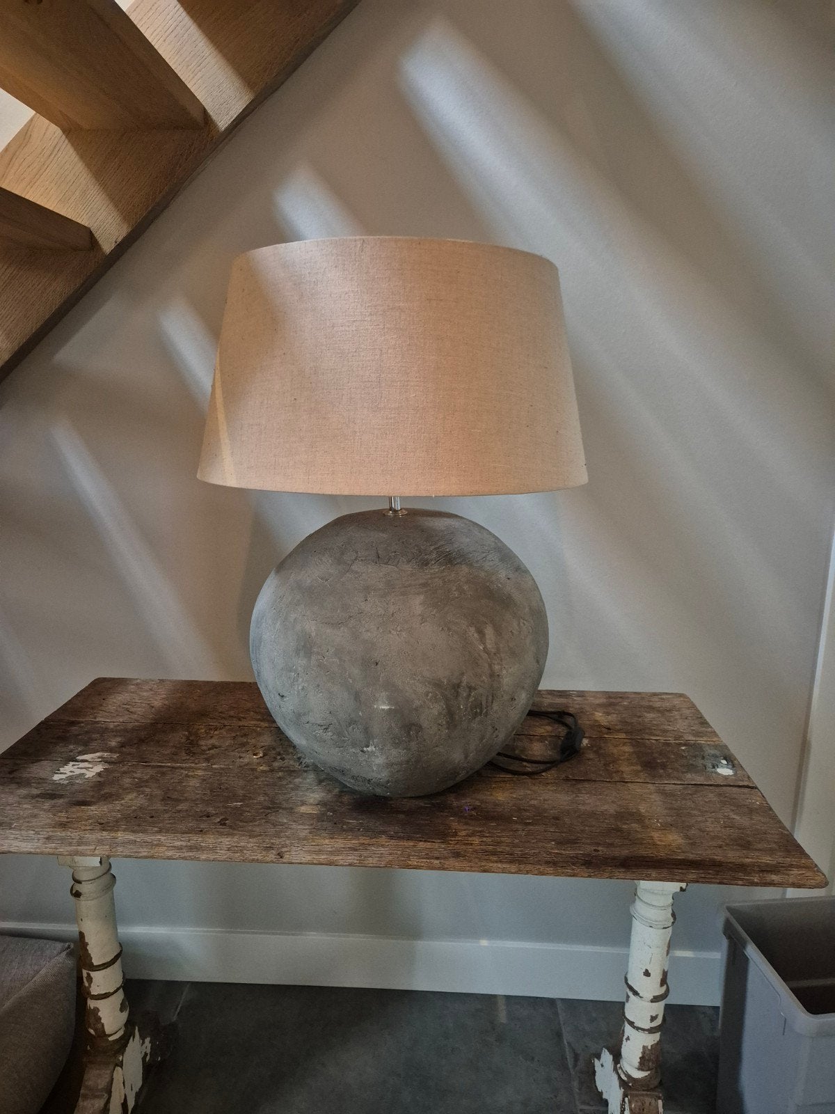 franse antiek brocante landelijke tafeltje, Beige, Ophalen, Gebruikt, Landelijk