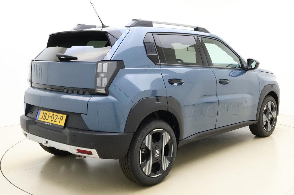 Fiat Grande Panda 1.2 Hybrid La Prima | Navigatie | Climate, Stof, Automatische klimaatregeling, Blauw, Origineel Nederlands