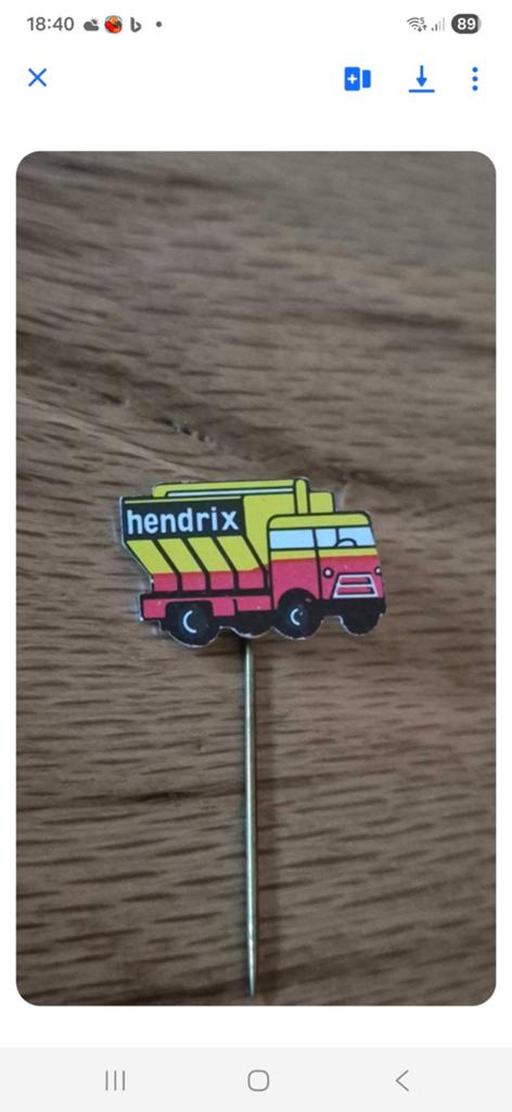 Speldje Kikker Daf  firma Hendrix, Verzamelen, Speldjes, Pins en Buttons, Ophalen of Verzenden, Zo goed als nieuw