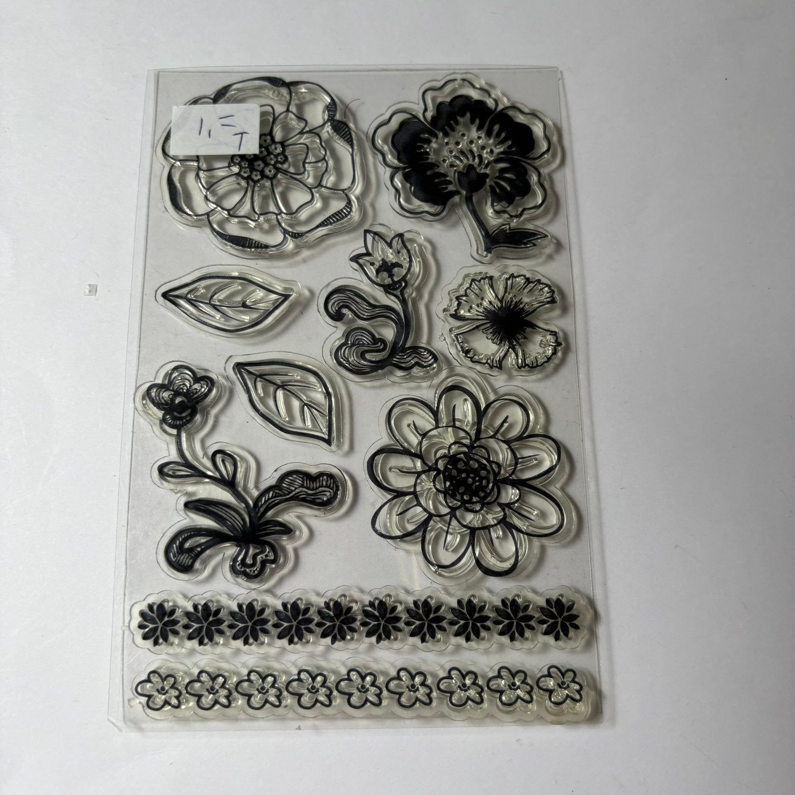 Stempel bloemen 2, Hobby en Vrije tijd, Stempelen, Ophalen of Verzenden, Zo goed als nieuw, Houten stempel