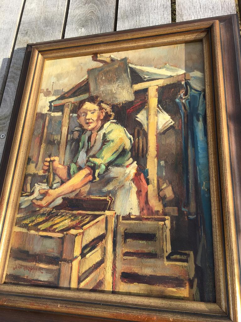 Schilderij Bloppoel, Ophalen of Verzenden