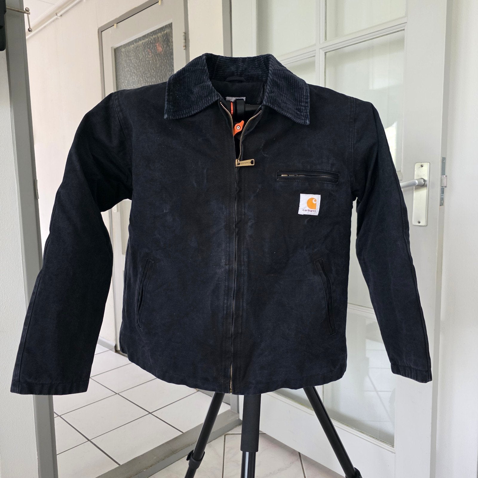 Carhartt EJ001 BLK Detroit Jacket (ORIGINAL MADE IN USA), Maat 48/50 (M), Zwart, Carhartt, Ophalen of Verzenden