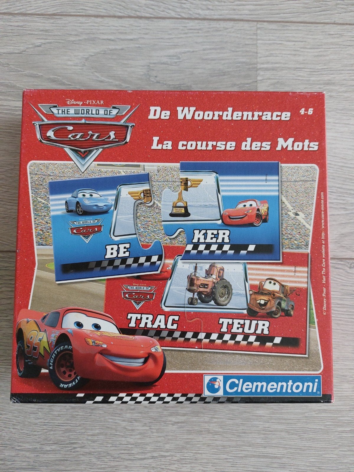 Disney Cars puzzel - De Woordenrace - Compleet!, Ophalen of Verzenden, Zo goed als nieuw