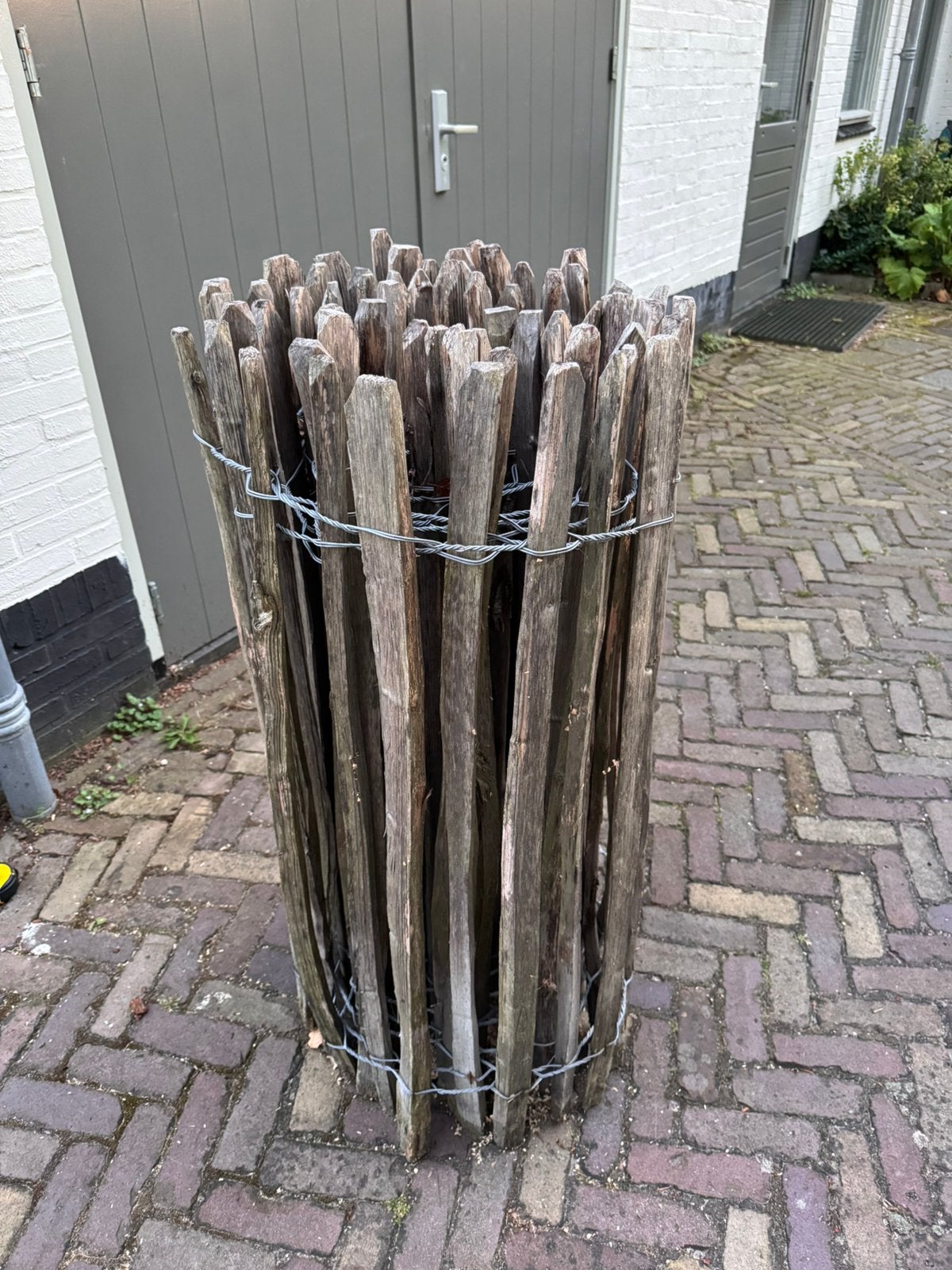 Schapenhek 105cm hoog 8.6m lang, Ophalen, Gebruikt, Hout, Tuinhek