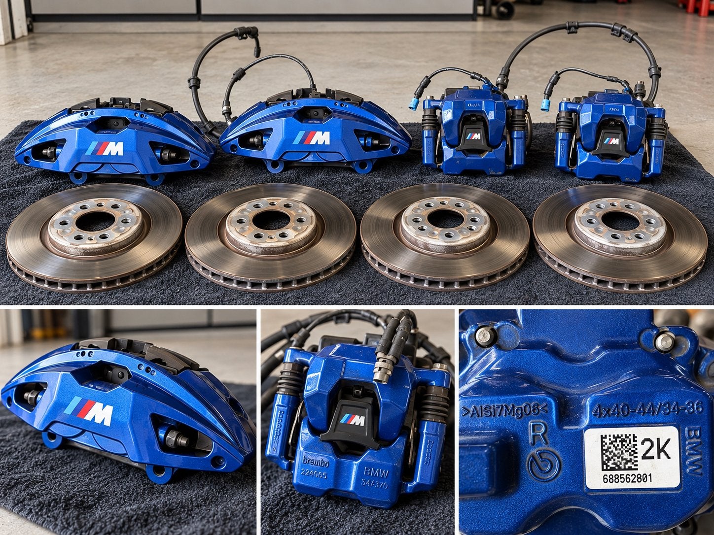 BMW M Performance Remklauwen Set (Blauw), 688562801
