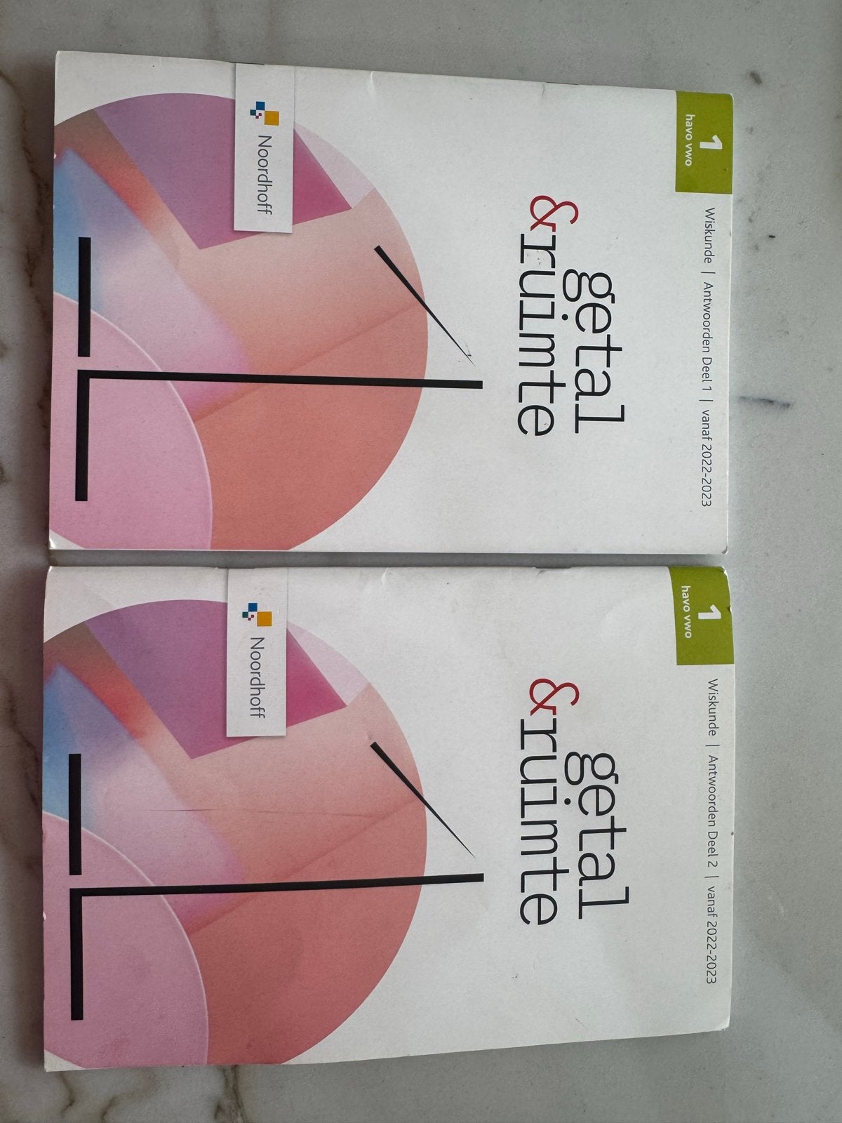 Noordhoff Getal & Ruimte Wiskunde Antwoorden Deel 1 & 2, Boeken, Schoolboeken, Ophalen of Verzenden, Zo goed als nieuw, HAVO, Wiskunde A