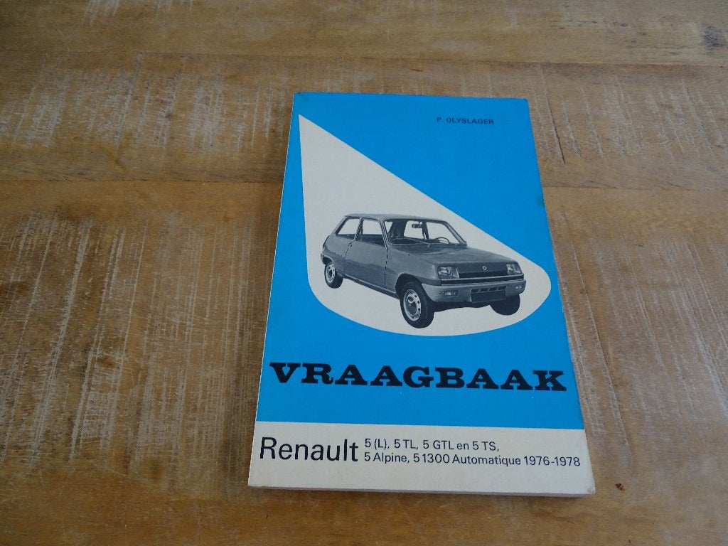 Renault 5 ook Alpine - Vraagbaak Werkplaatshandboek - NL, Boeken, Auto's | Boeken, Verzenden, Gelezen, Renault
