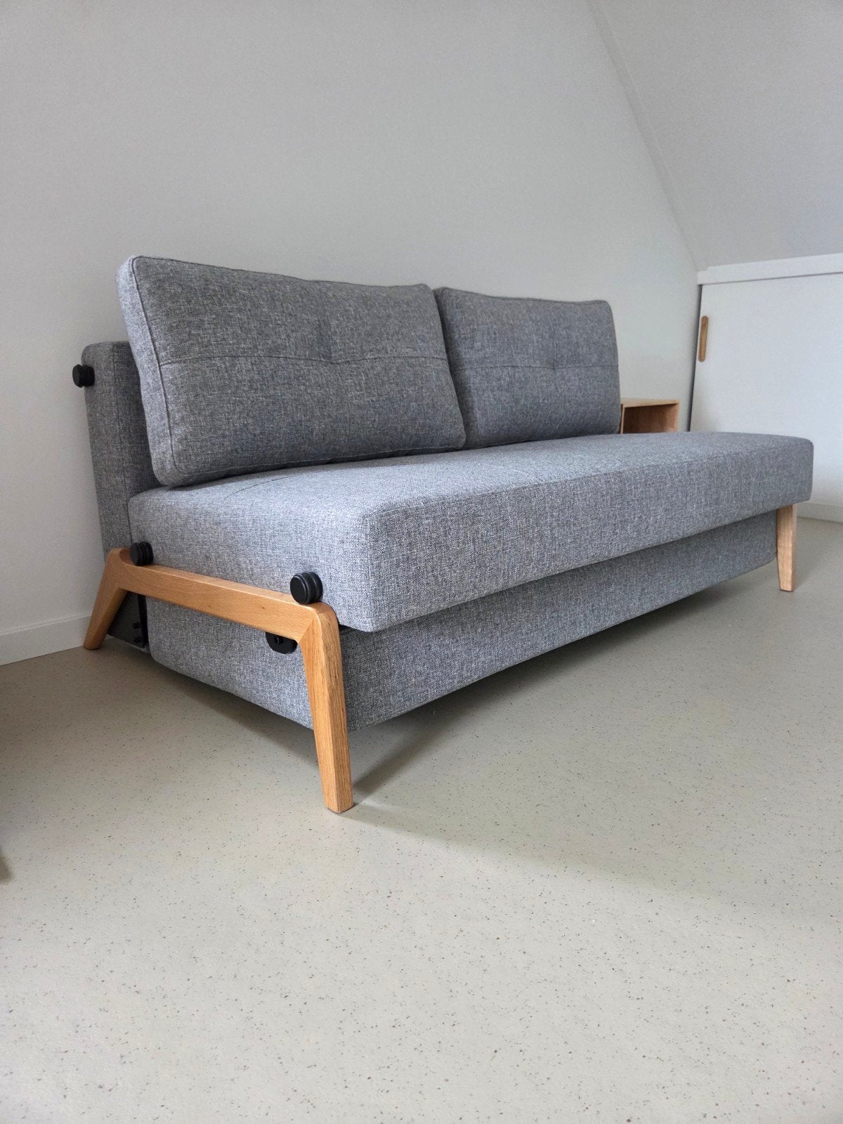 Innovation Living Cubed 160 Wood 565 1,5j. oud nieuwstaat!, Ophalen, Zo goed als nieuw, Tweepersoons