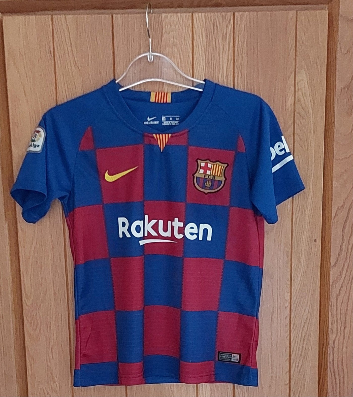 FC Barcelona,  Messi 10 sportshirt - Maat 140, Ophalen, Sport- of Zwemkleding, Zo goed als nieuw, Nike