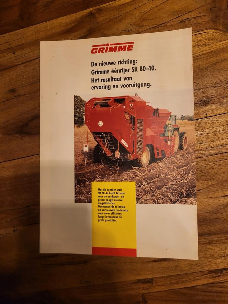 tractor folder Grimme SR 80-40, Ophalen of Verzenden, Zo goed als nieuw, Vrachtwagen