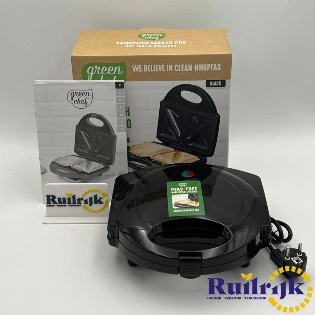 Green Chef Sandwich maker Pro tostiapparaat - Nieuw, Witgoed en Apparatuur, Flex Ltd., Nieuw, https://flex.com/contact-us, Nobelstraat 10, 5807 GA Oostrum LB, Limburg, Nederland