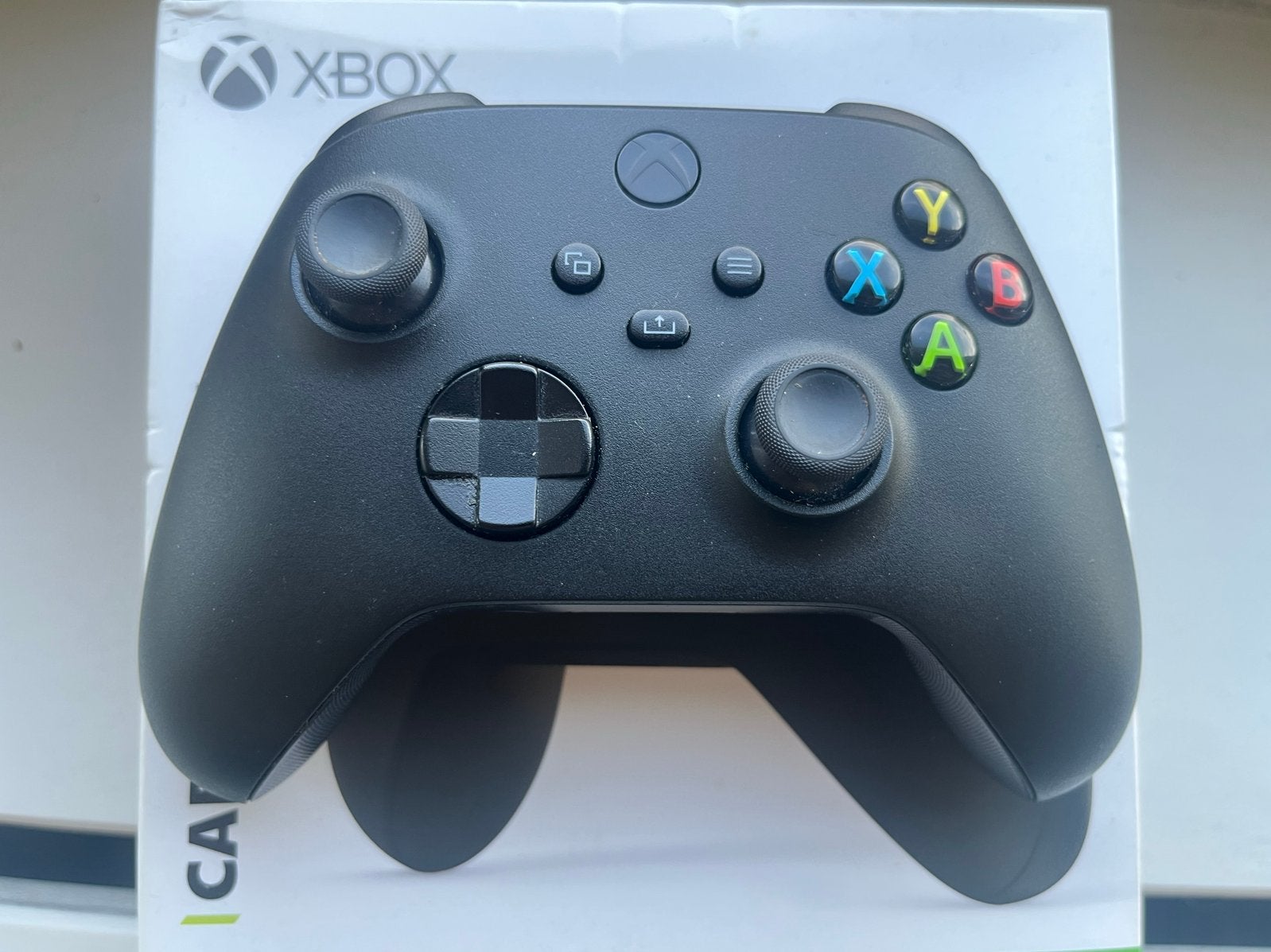 Xbox Controller Carbon Black - Zo goed als nieuw, Ophalen of Verzenden, Zo goed als nieuw, Xbox One, Controller