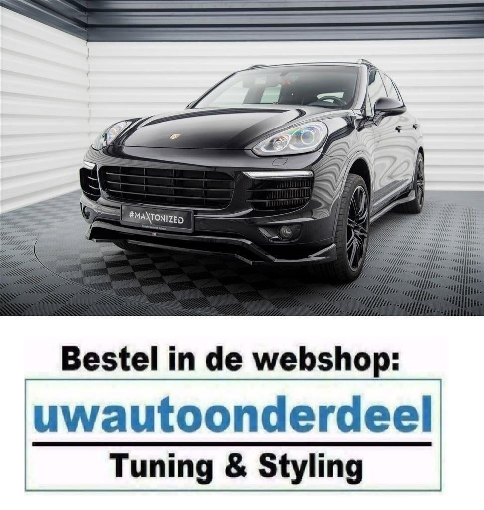 Maxton Design Spoiler Splitter Lip Voor Porsche Cayenne 2, Verzenden