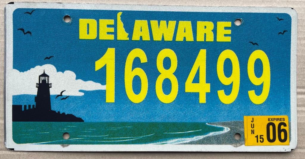 Nummerplaat kentekenplaat USA DELAWARE SPECIAL, Ophalen of Verzenden, Zo goed als nieuw