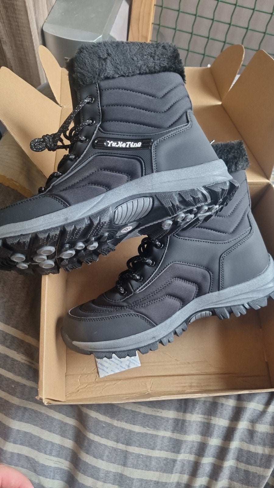 Nieuwe YuXeTing Snowboots Maat 39 - Zwart, Zwart, Snowboots, Nieuw, Ophalen of Verzenden