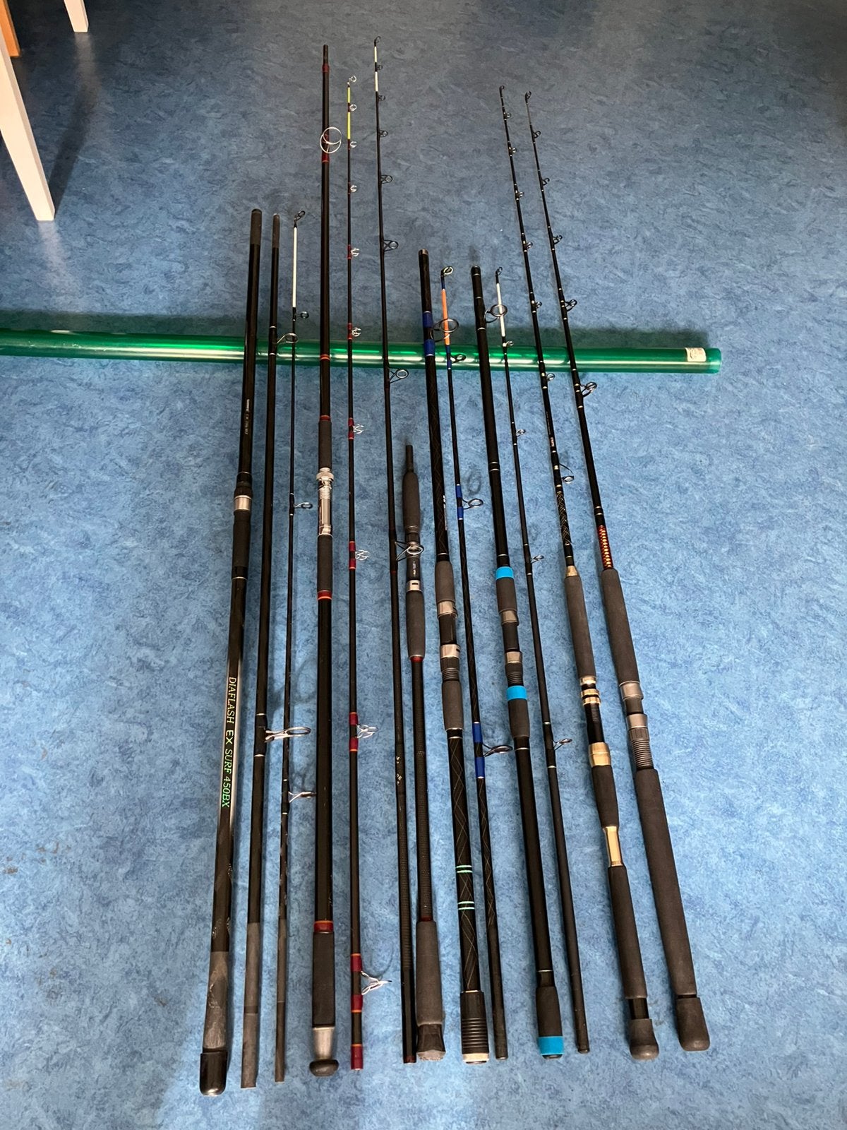 Strandhengel / boothengel- Shimano, Okuma, Ugly Stik, etc., Ophalen, Zo goed als nieuw, Werphengel