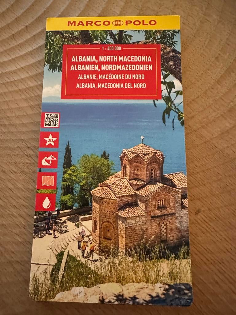 Marco Polo Landkaart Albanië & Noord-Macedonië -NIEUW-, 2000 tot heden, Nieuw, Landkaart, Europa Overig