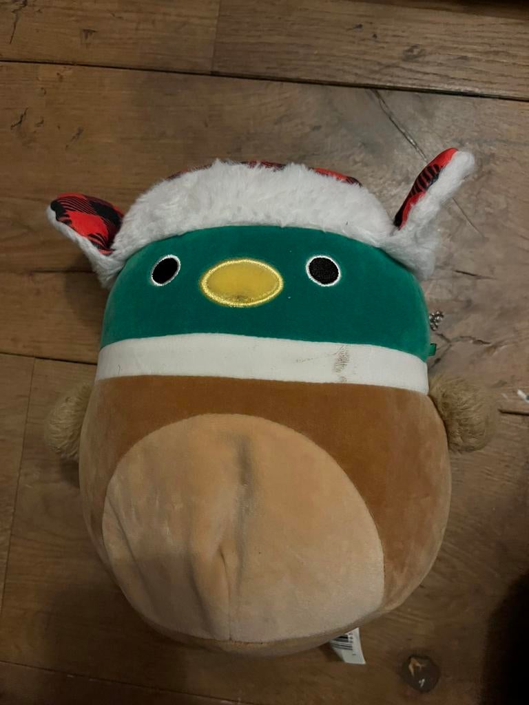 Squishmallow eend, Ophalen of Verzenden, Zo goed als nieuw, Eend