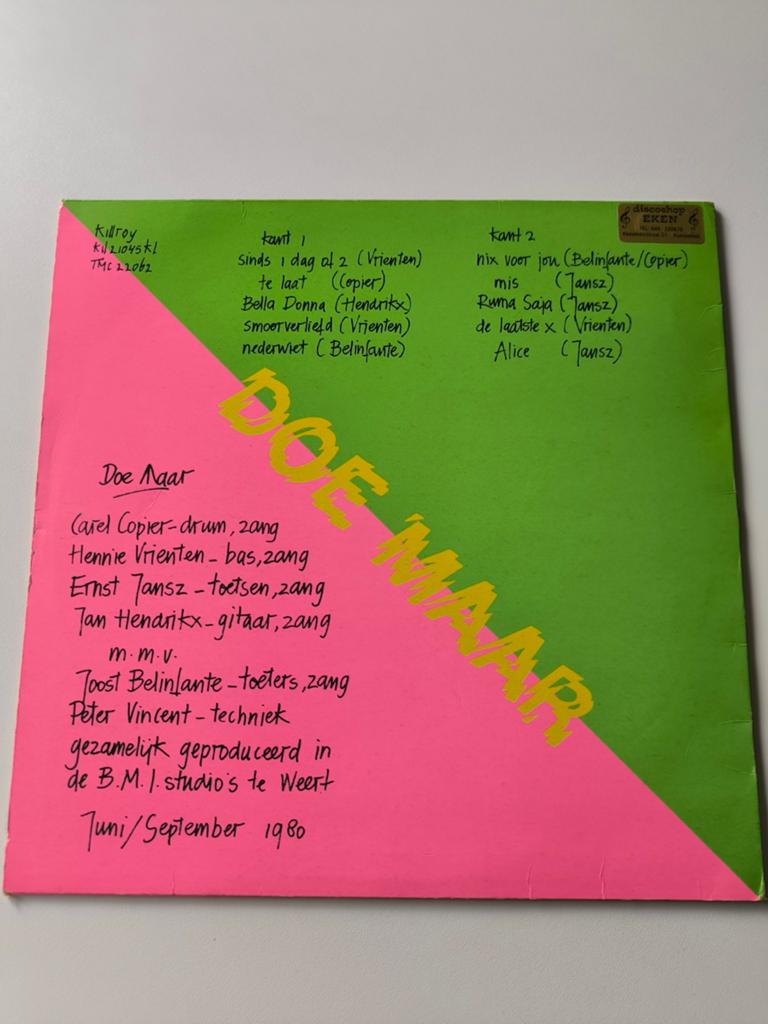 LP Doe Maar Skunk, Ophalen of Verzenden, Gebruikt, Overige formaten, Pop