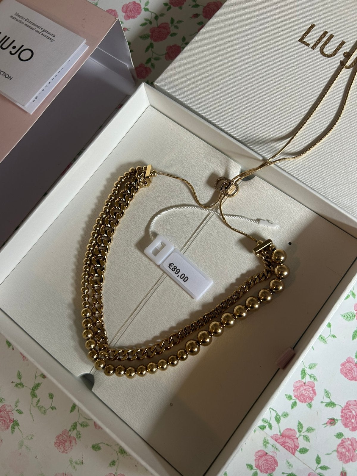 Stainless Steel Ketting Liu Jo, Ophalen of Verzenden, Nieuw, Goud, Verstelbaar