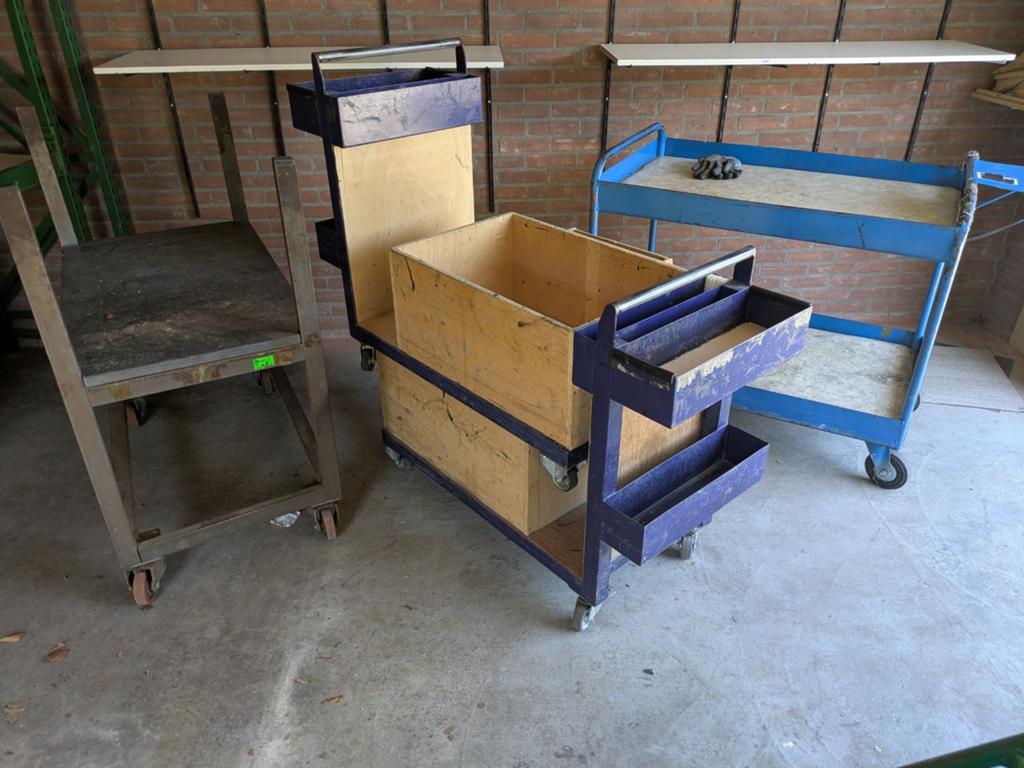 Transportkar magazijnkar Plateauwagen, 100 liter of meer, Ophalen, Gebruikt, Transportkar