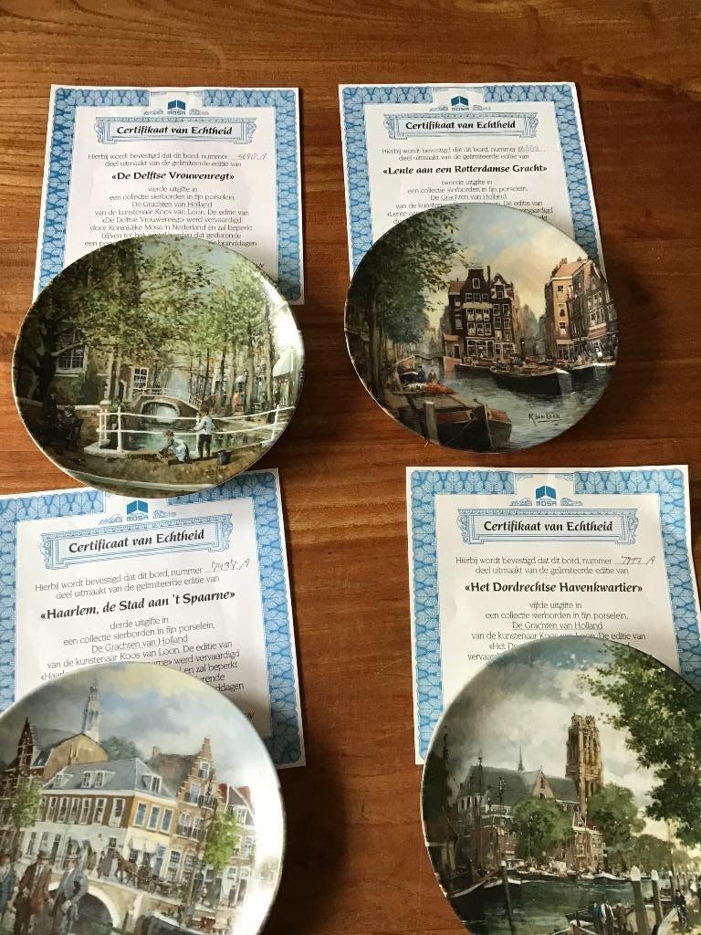 Sier borden de grachten van holland, Antiek en Kunst, Antiek | Wandborden en Tegels, Ophalen
