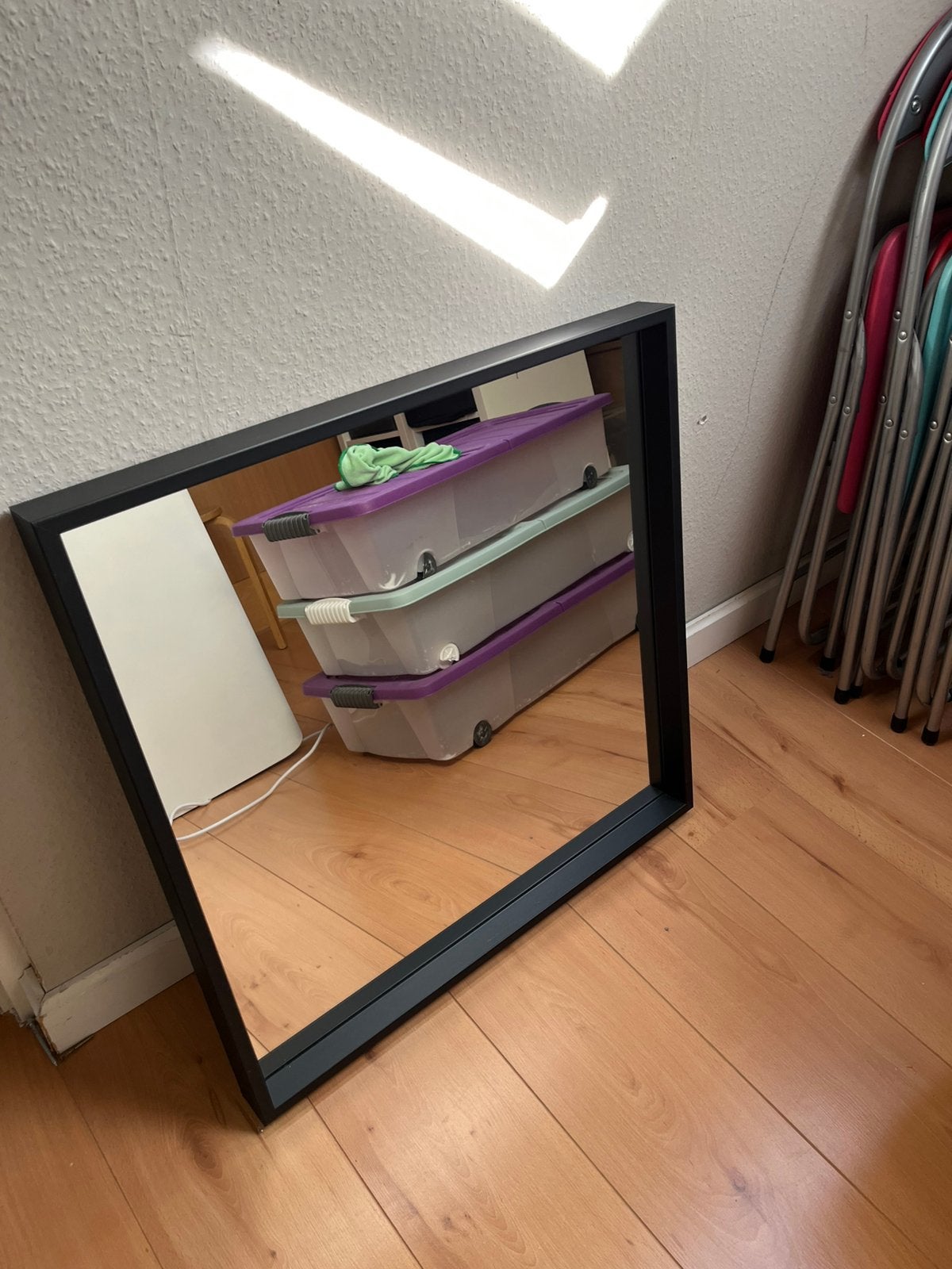 Ikea nissedal spiegel, Ophalen, Vierkant, Zo goed als nieuw, Minder dan 100 cm