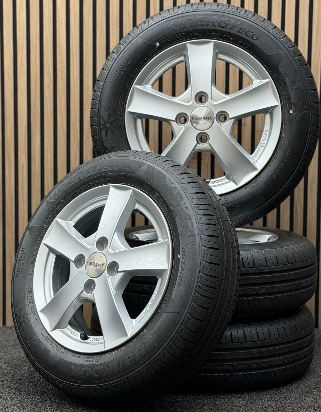 14 inch Dezent TX - Suzuki Swift Ignis 2 4x100 ET47 Hankook, Auto-onderdelen, Banden en Velgen, Ophalen, 14 inch, ., Banden en Velgen