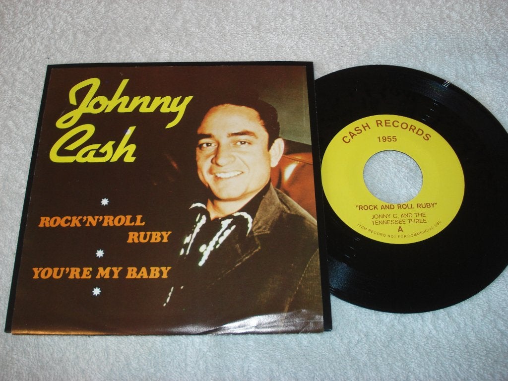Johnny Cash   Rock And Roll Ruby, Cd's en Dvd's, Vinyl Singles, Zo goed als nieuw, Fotohoes, Originele persing, Country en Western