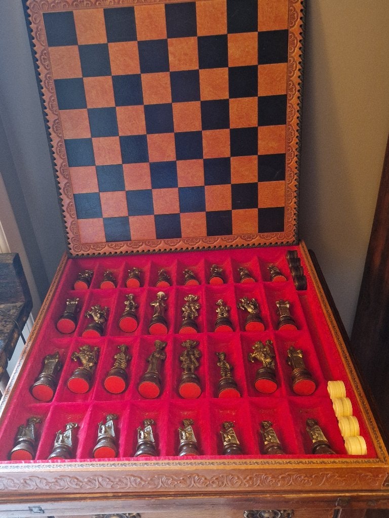 Exclusief schaakspel "Oriental large" 1960 - 70, Een of twee spelers, Ophalen of Verzenden, Zo goed als nieuw