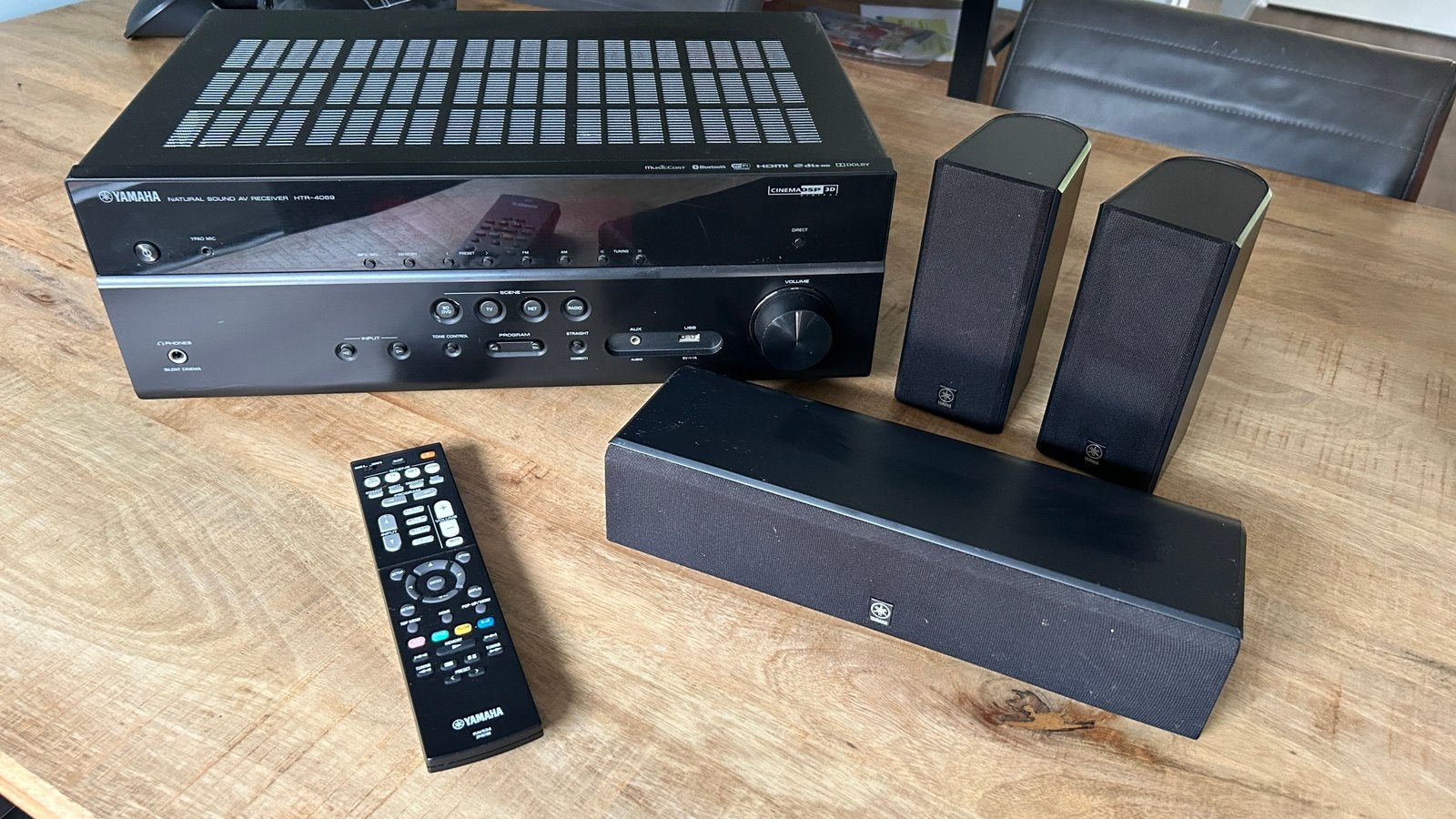 Yamaha HTR-4069 met 5.1 sourround set, Gebruikt, 70 watt of meer, 5.1-systeem, Overige spelers